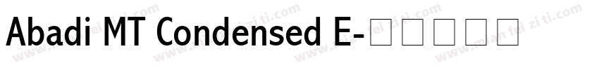 Abadi MT Condensed E字体转换